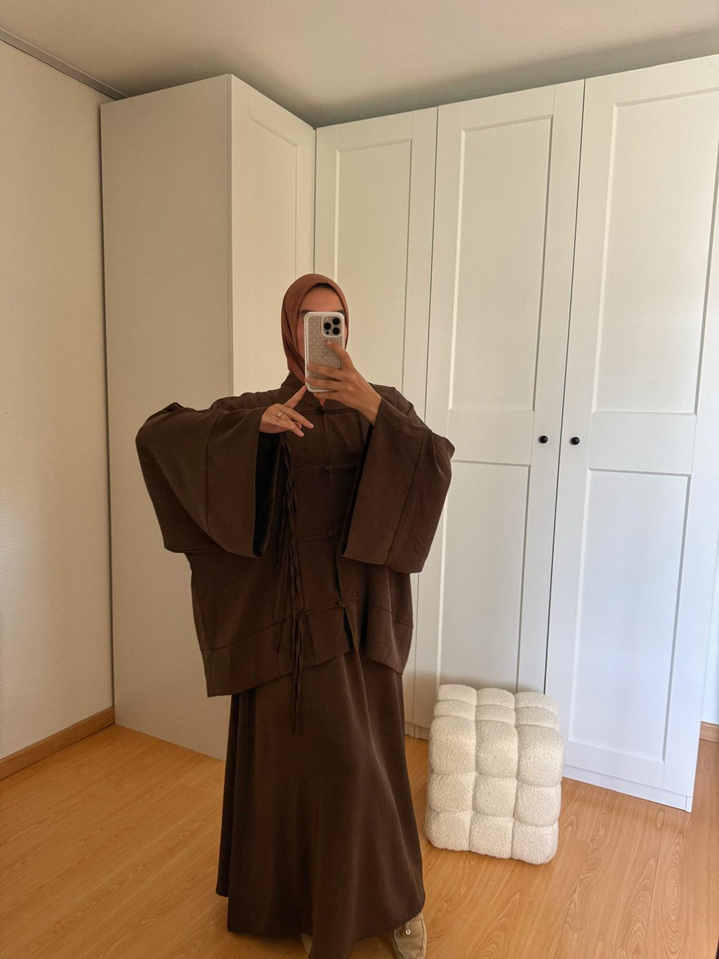 Ensemble Chemise & Jupe - Marron