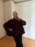 Chemise Oversize - Bordeau