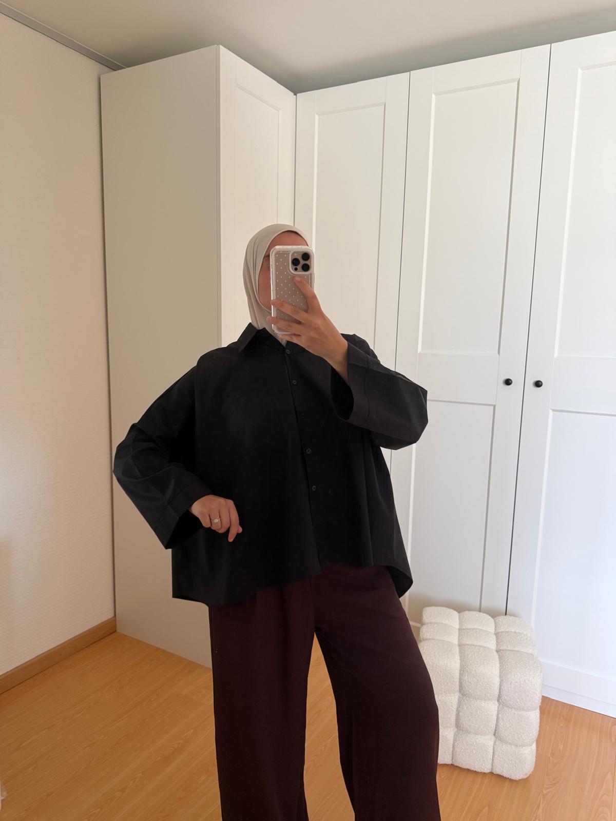 Chemise Oversize - Noir