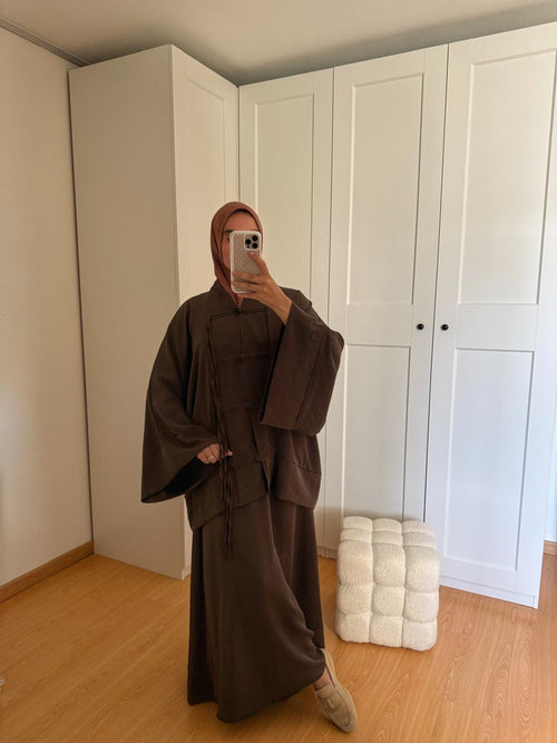 Ensemble Chemise & Jupe - Marron