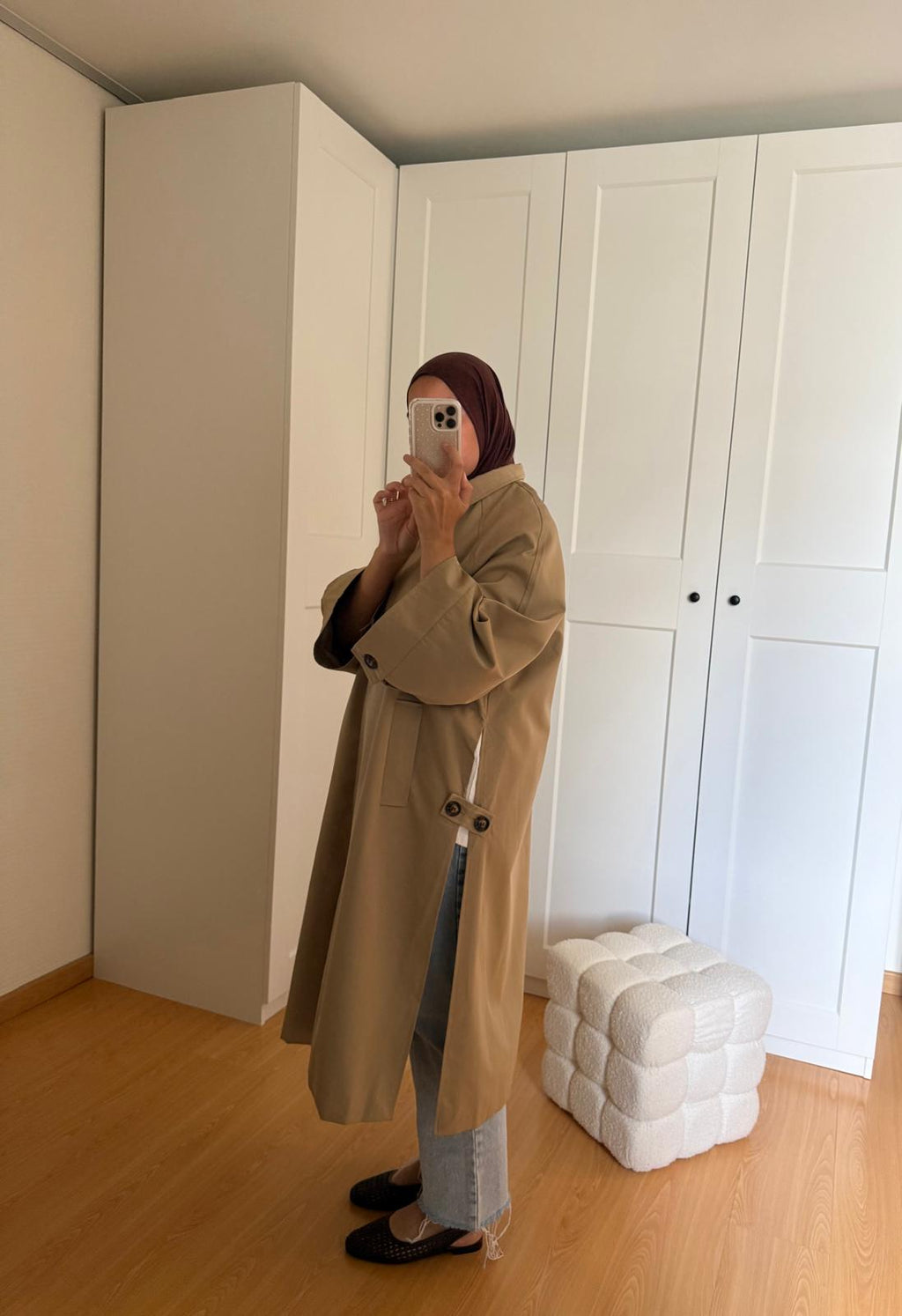 Trench Fentes Latérales - Beige